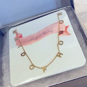 14K Gold Plated Maid of Honor necklace.